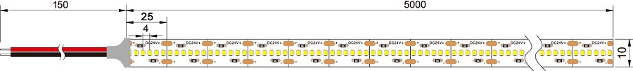 2835 240LEDs/mt